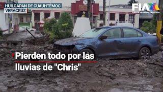 ¡Afectó sus viviendas! | Tormenta tropical "Chris" azotó los bienes de habitantes de #Veracruz