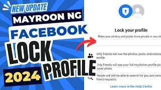 Facebook Lock Profile, Mayroon Na! New Update