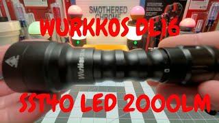 WURKKOS DL16 NEW RELEASE DIVE LIGHT SST40 LED 2000LM