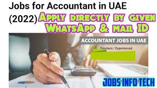 Finance Manager, Accountant & Cashier jobs in Gulf |UAE |High salary package | Ticket |Accommodation