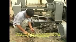 Operation video of 6YL-165 screw oil press machine