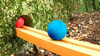 Marble Run 1000 Marbles Rain Gutter VS Mega Whirlpool ASMR Amakandu