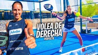 APRENDE la VOLEA DE DERECHA de PÁDEL - Tutorial Volea Perfecta con Gemma Triay