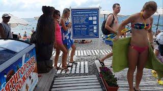 Пляж Чкаловский Адлер Сочи Чёрное море курорт Краснодарский край отдых на море прогулка цены