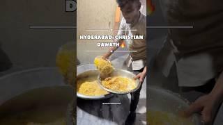 HYDERABADi CHRISTIAN DAWATH||#chickenbiryani #muttonbiryani #hyderabad #telangana #wedding #food