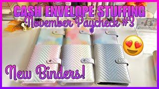 CASH ENVELOPE STUFFING + SINKING FUNDS | NOVEMBER PAYCHECK #1 | NEW BUDGET BINDERS |DAISYBUDGETS