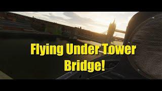 Flying Under Tower Bridge, London, in the Brand New Normandy 2.0 Map DCS World