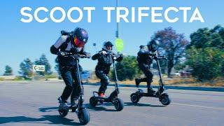 Dualtron Storm vs Nami Burn-E  vs Bronco Xtreme | Electric Scooter Race!