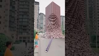 Hundreds of thousands fruit 15 collapse #shorts #viral #trending #experiment #funny #robot