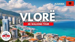 Vlorë, Albania Morning Walking Tour 4K/60FPS | Old Town, Picturesque Streets and Cosy Restaurants!