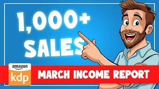 Amazon KDP Income Report March 2024 | REAL RESULTS!