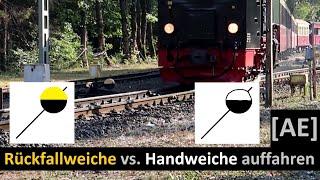 Rückfallweiche vs. handgestellte Weiche auffahren | Alex E