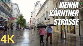 Vienna Inner City Rain Walk | 4K 60FPS | #wien