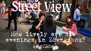 How Lively are the summer evenings in Zhengzhou? Walk around and Street view in China tour.