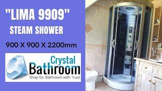 Steam Shower Cabin "LIMA 9909" with HYDROMASSAGE |  crystalbathroom.ie | Enclosure Shower Cabin