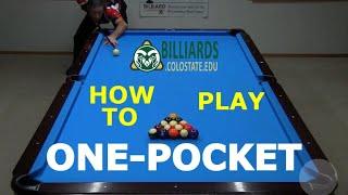 How to Play One Pocket – with the “Official Rules”
