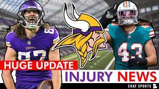 MAJOR Vikings Injury News On T.J. Hockenson, Andrew Van Ginkel & Najee Thompson