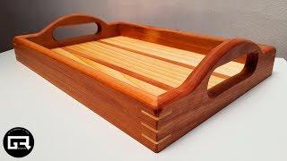 FANTÁSTICA bandeja de MADERA para DESAYUNO / WOOD TRAY MAKING