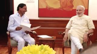 Telangana CM K. Chandrashekar Rao calls on PM Modi