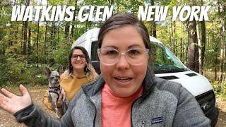 Camping in WATKINS GLEN, NEW YORK- Fall in the Finger Lakes at Breweries in Watkins Glen Travel Vlog