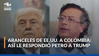 Presidente Gustavo Petro reacciona a los nuevos aranceles de Donald Trump