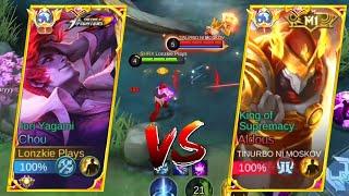 TOP 1 GLOBAL ALDOUS VS TOP 1 GLOBAL CHOU | TIKTOKER ALDOUS! ( Intense Match )