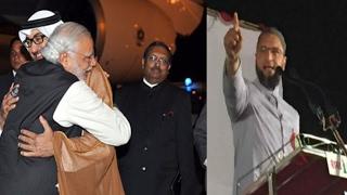 Asaduddin Owaisi Mocks PM Modi For Hugging UAE Crown Prince