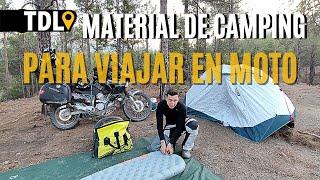 ARTICULOS PARA HACER CAMPING EN MOTO / Como organizar un viaje en moto /  vuelta al mundo en moto.