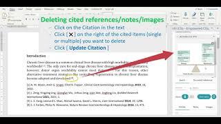 How to delete citation in nXr?