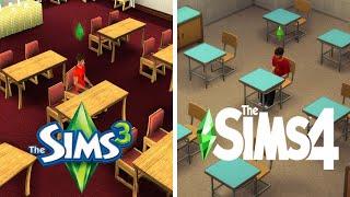 ️ Highschool vs University Classes ️ Sims 4 vs. Sims 3