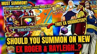 WHY YOU SHOULD SUMMON ON NEW EX ROGER & RAYLEIGH Banners in OPBR 5TH ANNI...? ONE PIECE Bounty Rush