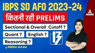 IBPS AFO 2024 | IBPS AFO Prelims Sectional Cut Off | Quant, English & Reasoning | Full Details