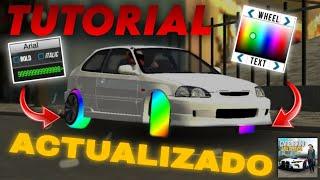 TUTORIAL | COMO HACER LAS RUEDAS DE COLORES (2024)  (ACTUALIZADO) | CAR PARKING MULTIPLAYER