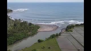 Jual tanah los tebing pantai di sentral medewi surfing beach Bali.#propertibali #medewi #surfing