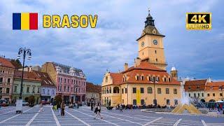 Brasov Romania 4K | Walking Tour in Transylvania's Fairytale City (November 2024)