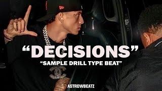 [FREE] Sad Melodic Drill x Central Cee x Lil Tjay Type Beat 2024 - "DECISIONS" | Sample Drill