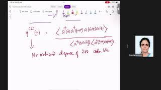 QIQT 2022 | Essentials of Quantum Optics by Prof. Anantha Lakshmi