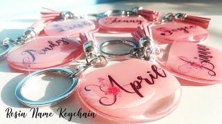 Resin Name Keychain | Bridesmaids| NO CRICUT| NO SILHOUETTE | RESIN CRAFTS 101 | Small Business Idea