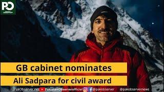 GB cabinet nominates Ali Sadpara for civil award | Pakistan Observer