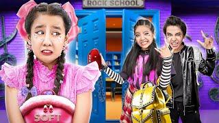 Soft Girl In Rock School | Soft Girl Becomes Our Best Friend!