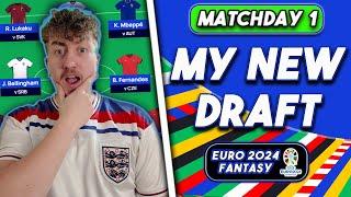 EURO 2024 Fantasy | MY NEW DRAFT TEAM | Chip Strategy for Matchday 1