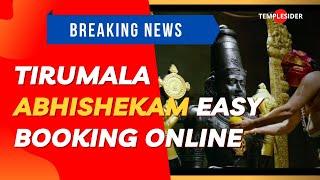 Easy Online Booking Process for Tirumala Abhishekam| Step-by-Step Guide