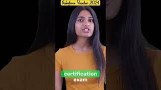 Free Salesforce Certification Voucher & Coupon in Dec 2023 #shorts #salesforce