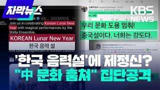 [자막뉴스] "엥? 제정신이야?" 집단공격 나선 중국 네티즌들 / KBS 2023.01.23.