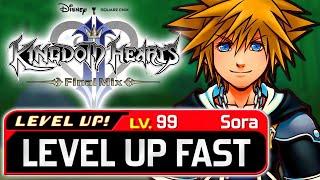 Kingdom Hearts 2 - How to Level Up FAST - Achieve Level 99!