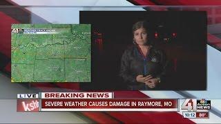 Flooding in Raymore following severe weather