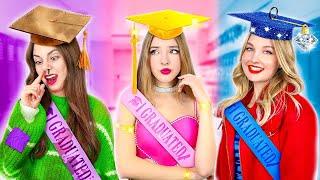 Poor Girl VS Rich Girl VS Giga Rich Girl || Types of Students at College