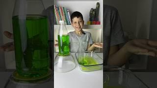 Как сделать так, чтобы вода лилась в стакан? #эксперимент #экспериментыдлядетей