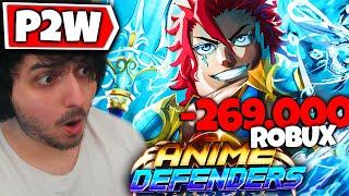 I Spent ROBUX on the 'World 2' UPDATE in Anime Defenders Roblox