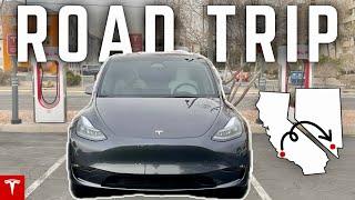 Super Easy Tesla Model Y Road Trip: LA to Vegas